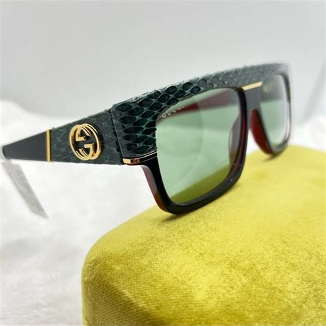 gucci snakeskin glasses